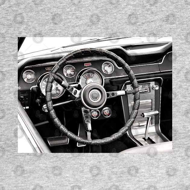 Steering Wheel Classic Car by Beate Gube